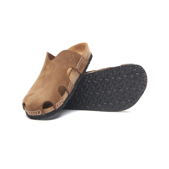 Comfortfusse Trudi Leather Clog Sandals Size 37 - Picture 2 of 7